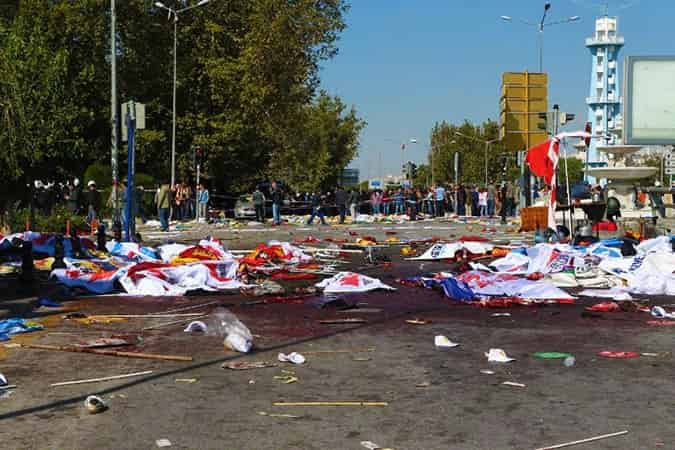 Τρομοκρατική επίθεση απο βομβιστές αυτοκτονίας στην'Αγκυρα 10-11-2015