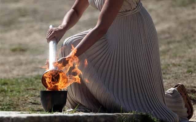 Τελετή αφής Ολυμπιακής Φλόγας στην Αρχαία Ολυμπία 2016